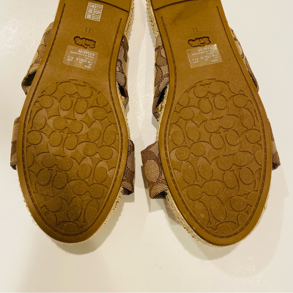 Coach Charli Espadrille Slides Size 11 - Picture 13 of 13